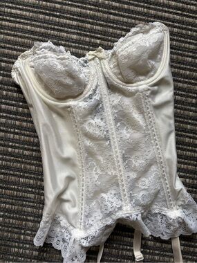 Ivory Lace Bustier Corset Top